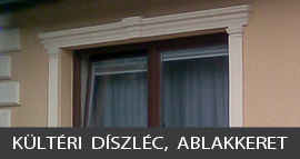 Kültéri díszléc, ablakkeret